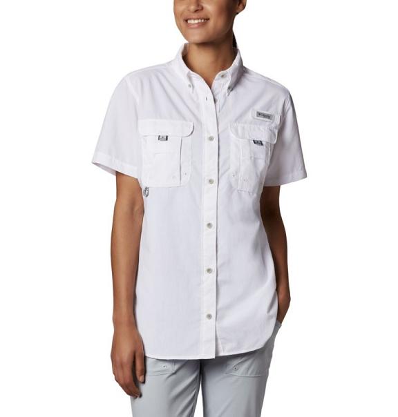 Columbia PFG Bahama Shirts White For Women's NZ2584 New Zealand